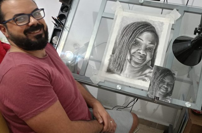 Retrato hecho a mano en la historia arte