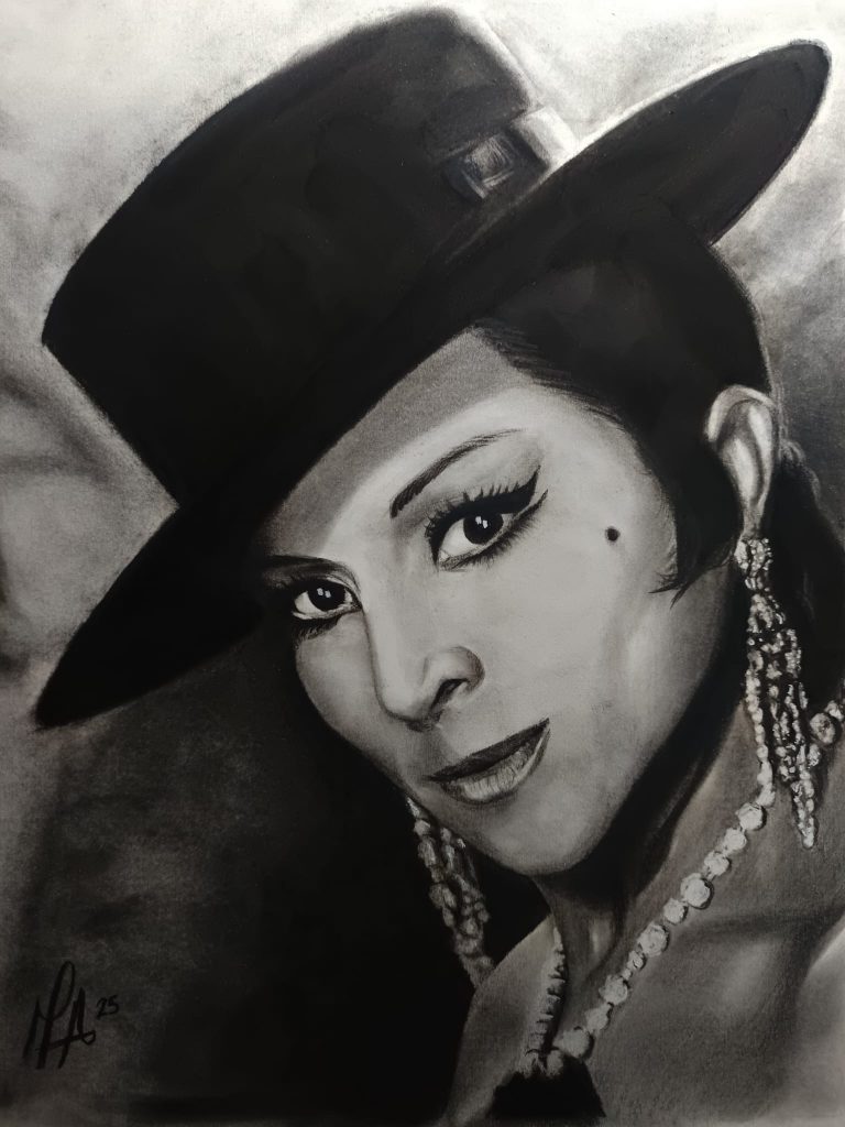 retrato realista Lola Flores