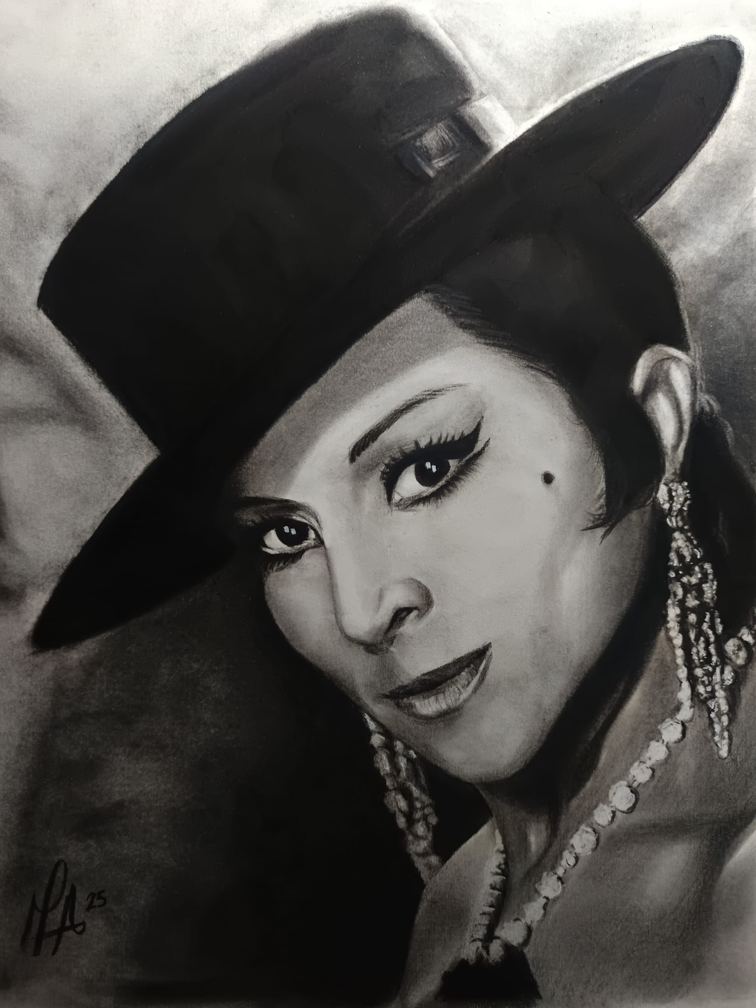 retrato realista Lola Flores