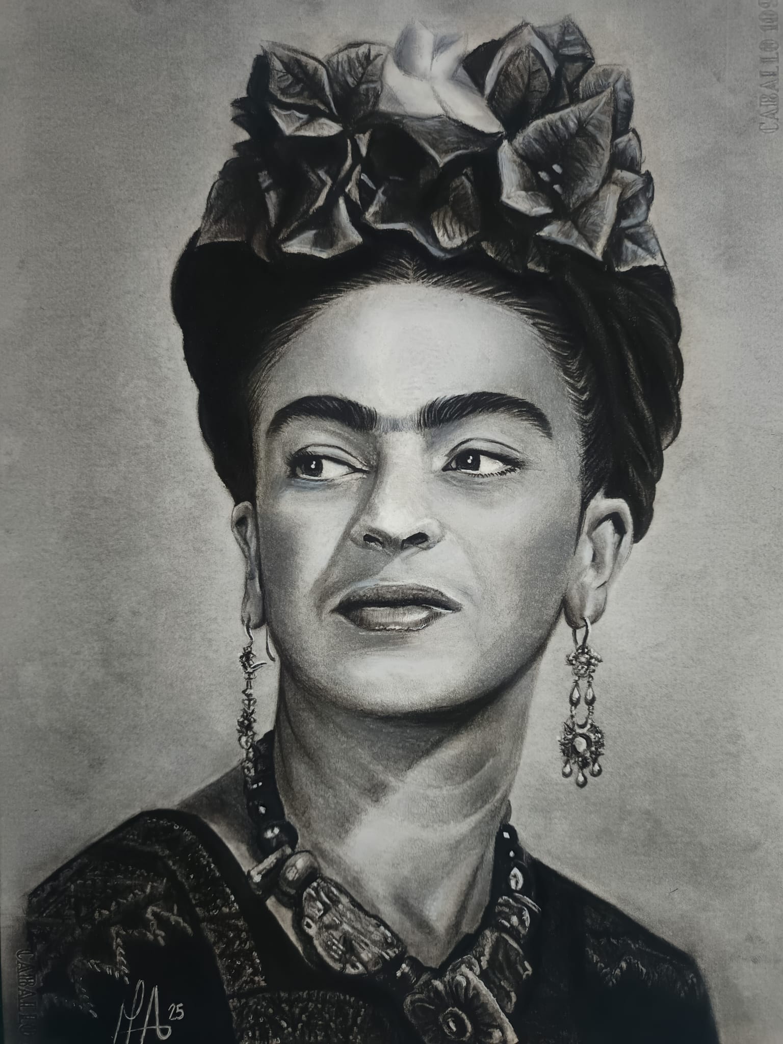 retrato realista Frida Kahlo