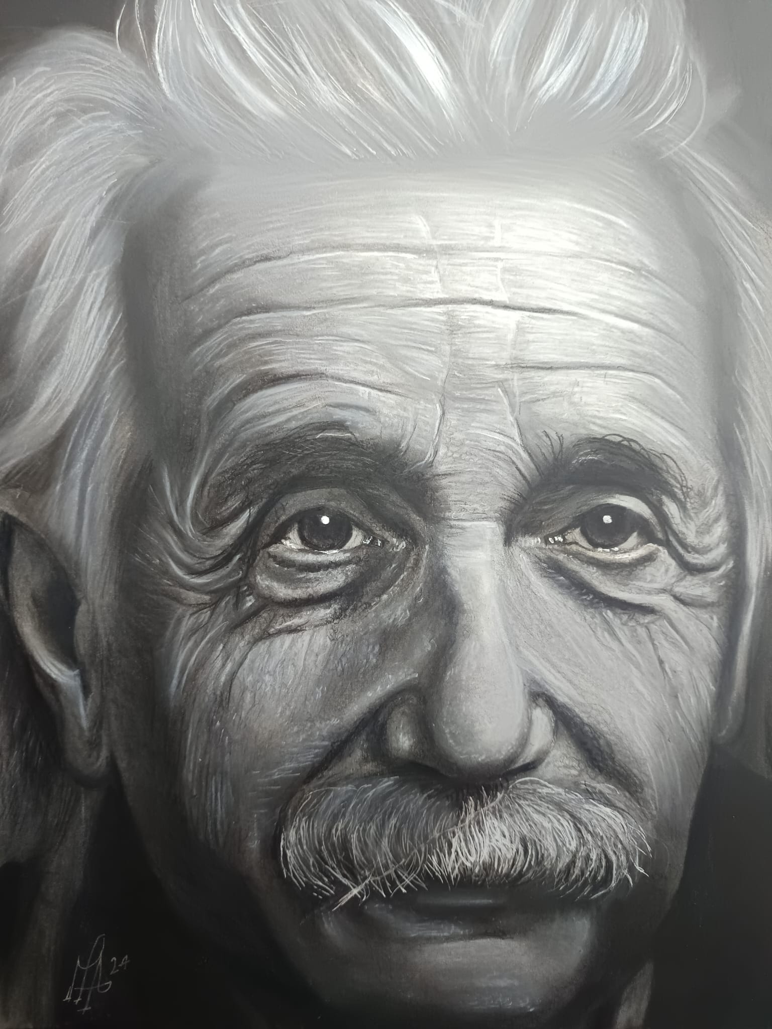 Retrato Realista Einstein