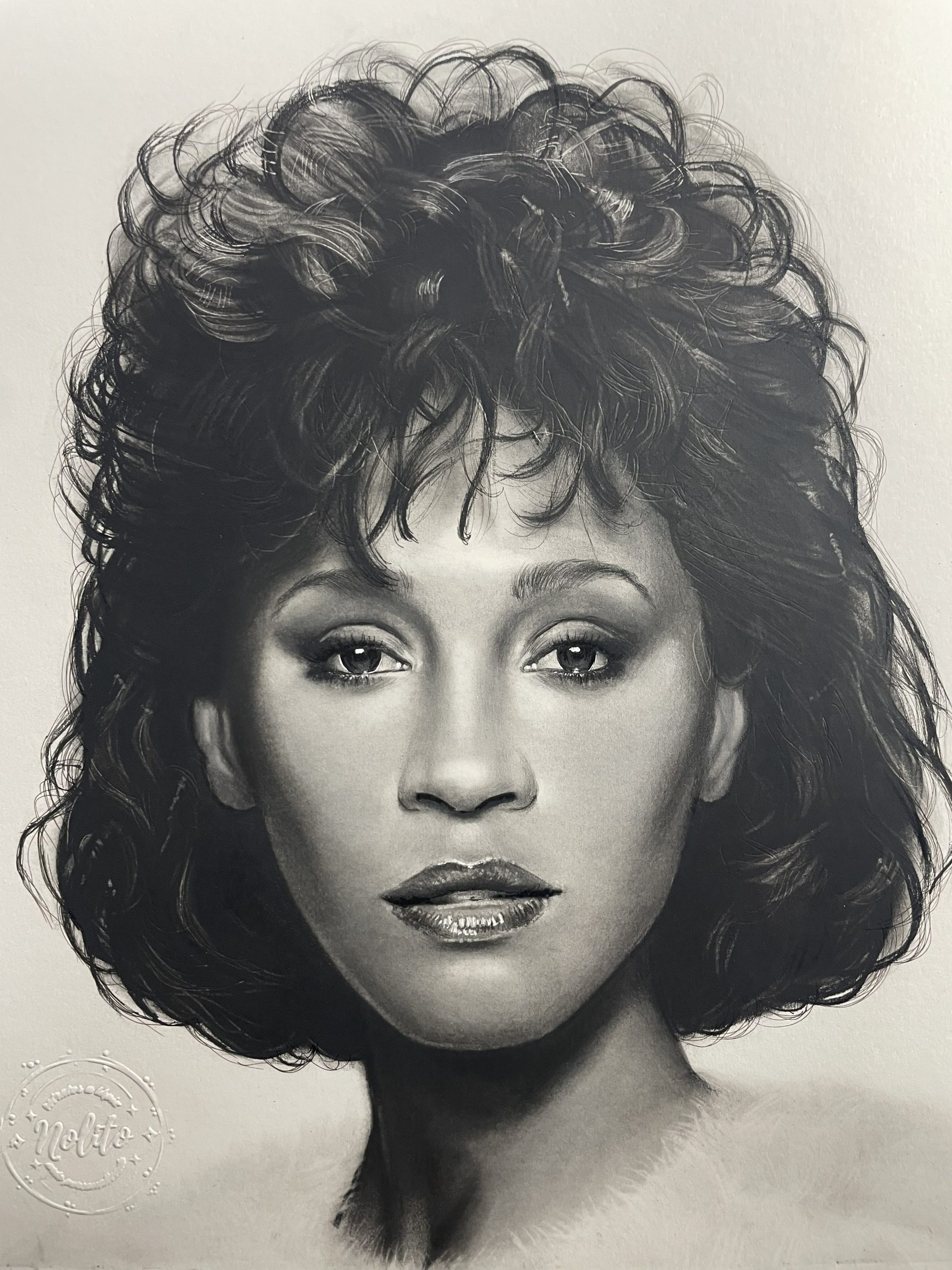 WHITNEY-HOUSTON Retratos Nolito
